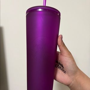 Starbucks soft touch purple venti cup